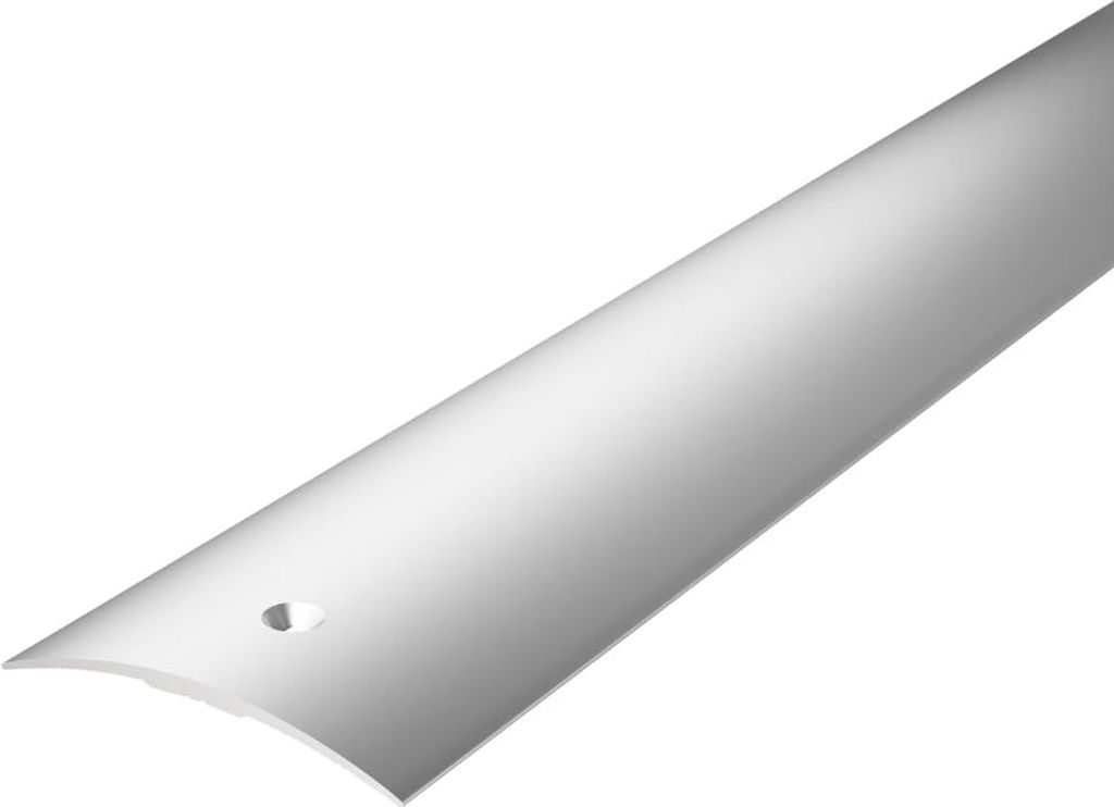 VILO Übergangsprofil - Selbstklebend - Für Laminat und Vinyl - Ohne Bohren - 40mm x 93cm - G112 - Silber