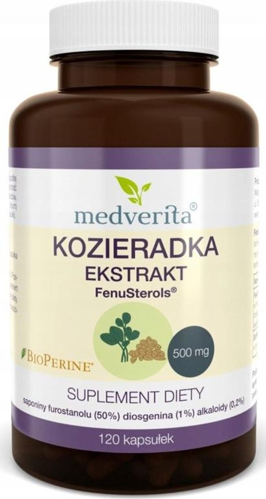 Medverita Bockshornklee-Extrakt FenuSterols – Hochdosiert, 120 Kapseln