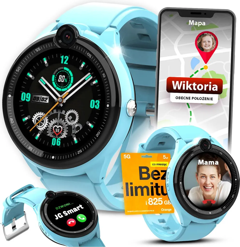 Smartwatch 4G LTE per Bambini: GPS Preciso, Fotocamera e Chiamate IP67