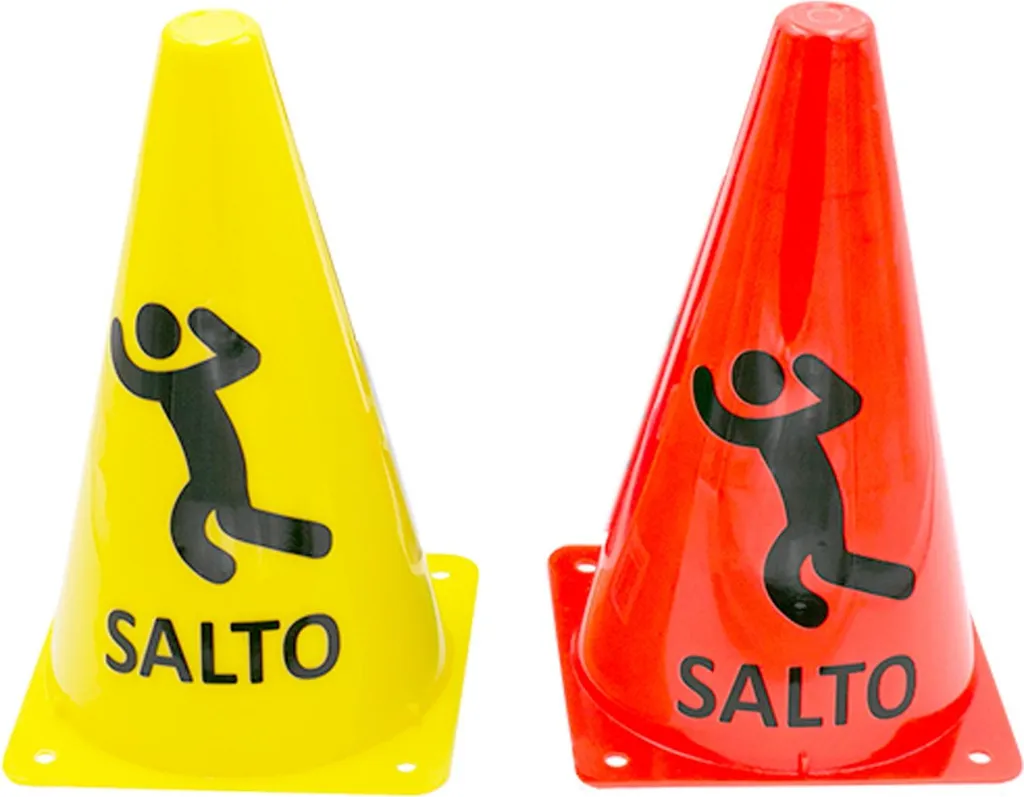 Cône de sport Training Jump Orange Fluor - Matériel d'entraînement robuste