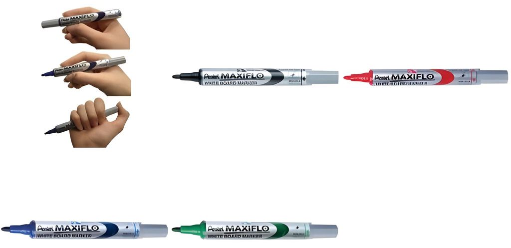 Pentel - Filztip Stift Pentel MWL5S Whiteboard 1mm rot | Produktbild 