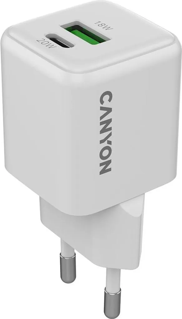 Alimentatore Canyon CU20AC 20W Power Delivery e Quick Charge 3.0