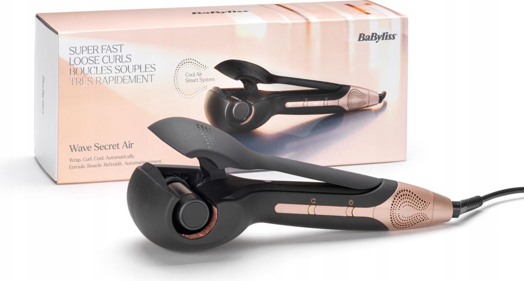BaByliss Wave Secret Air, Lockenstab, Warm, Lang, trockenes Produktbild 