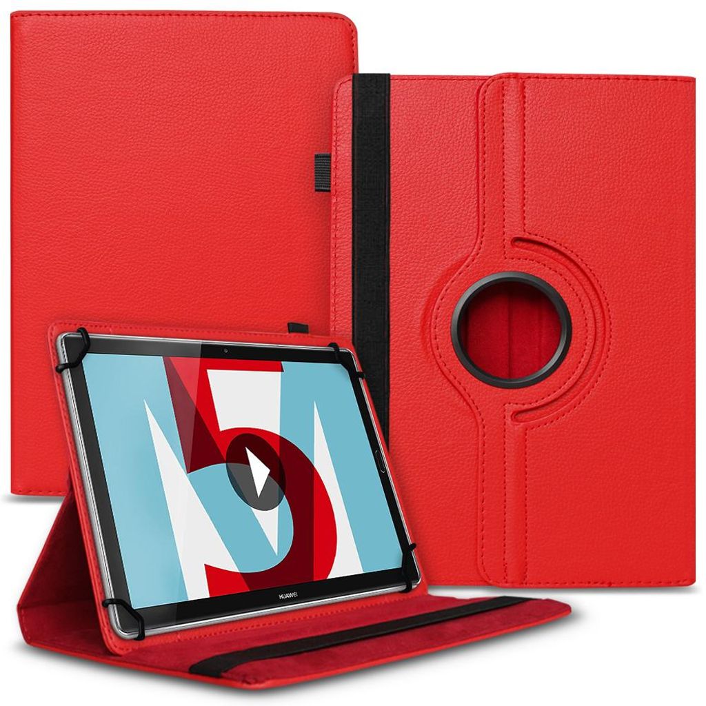 Tablet Hülle für Xiaomi Pad 7 / 7 Pro Tasche Schutzhülle Case Cover 360° DrehbarFarbe 360 Uni:Rot