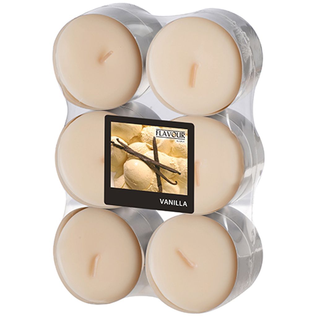Papstar Maxi Duftteelichter, Vanilla, Ø 58 mm · 24 mm, Produktbild 