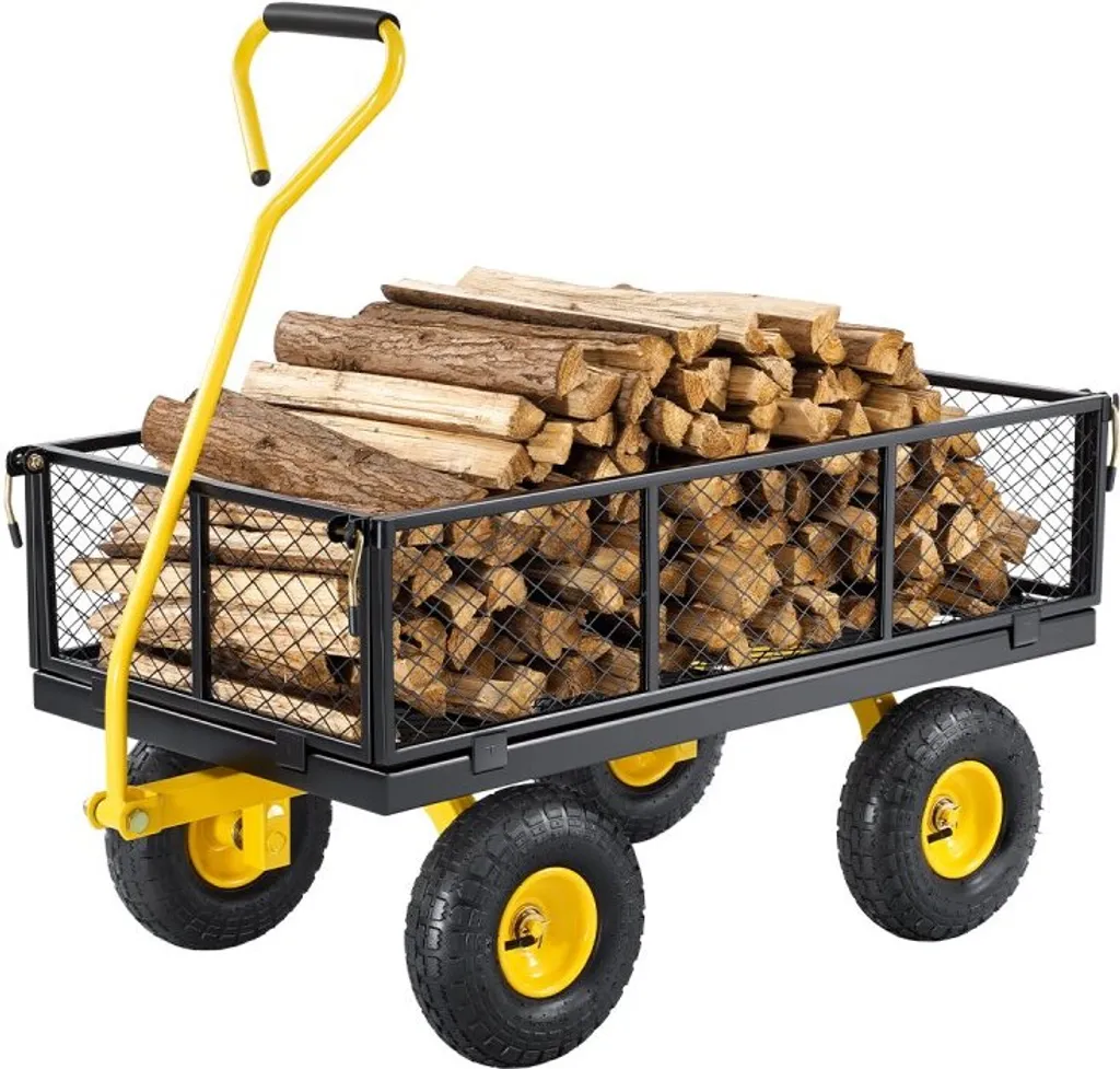 Chariot à outils Heavy Duty avec roues gonflables et ridelles XL