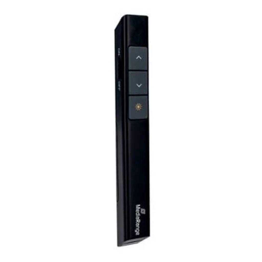 MEDIARANGE MROS221 telecomando di presentazione con 3 tasti e puntatore laser rosso nero
