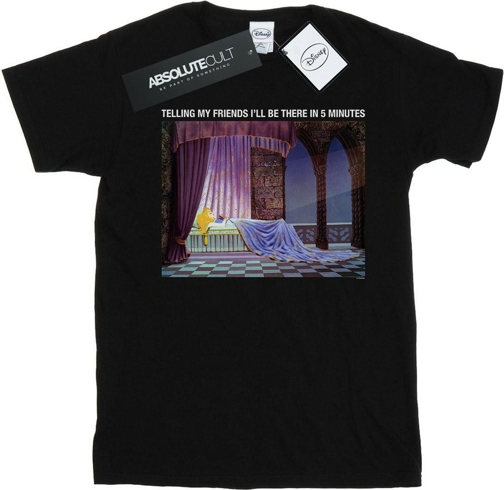 Disney - "Sleeping Beauty I'll Be There In 5" T-Shirt für Herren BI18950 (5XL) (Schwarz)