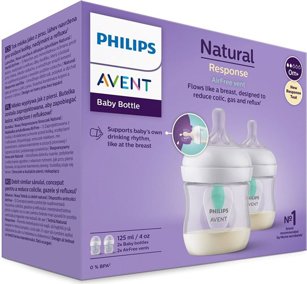 Philips Avent Babyflaschen Natural Response – 2x Produktbild 2