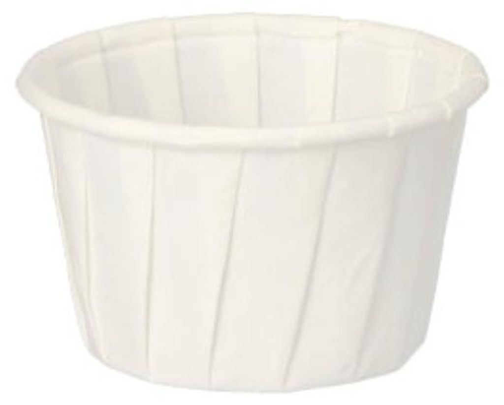 Dressingbecher, Papier "pure" 35 ml Ø 5 cm · 3,1 cm weiss Produktbild 