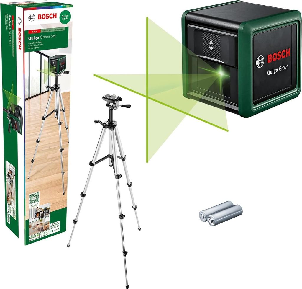 Bosch Kreuzlinien-Laser Quigo Green Set Produktbild 