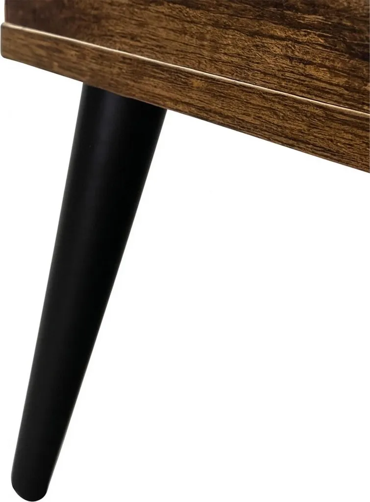 Table basse pour manger devant la télé - Plateau relevable et rangement - 5