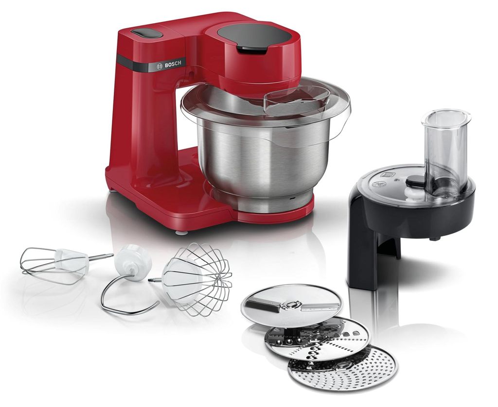 Bosch Serie 2 MUMS2ER01, 3,8 l, Rot, Tasten, 2,4 kg, 1,7 Produktbild 