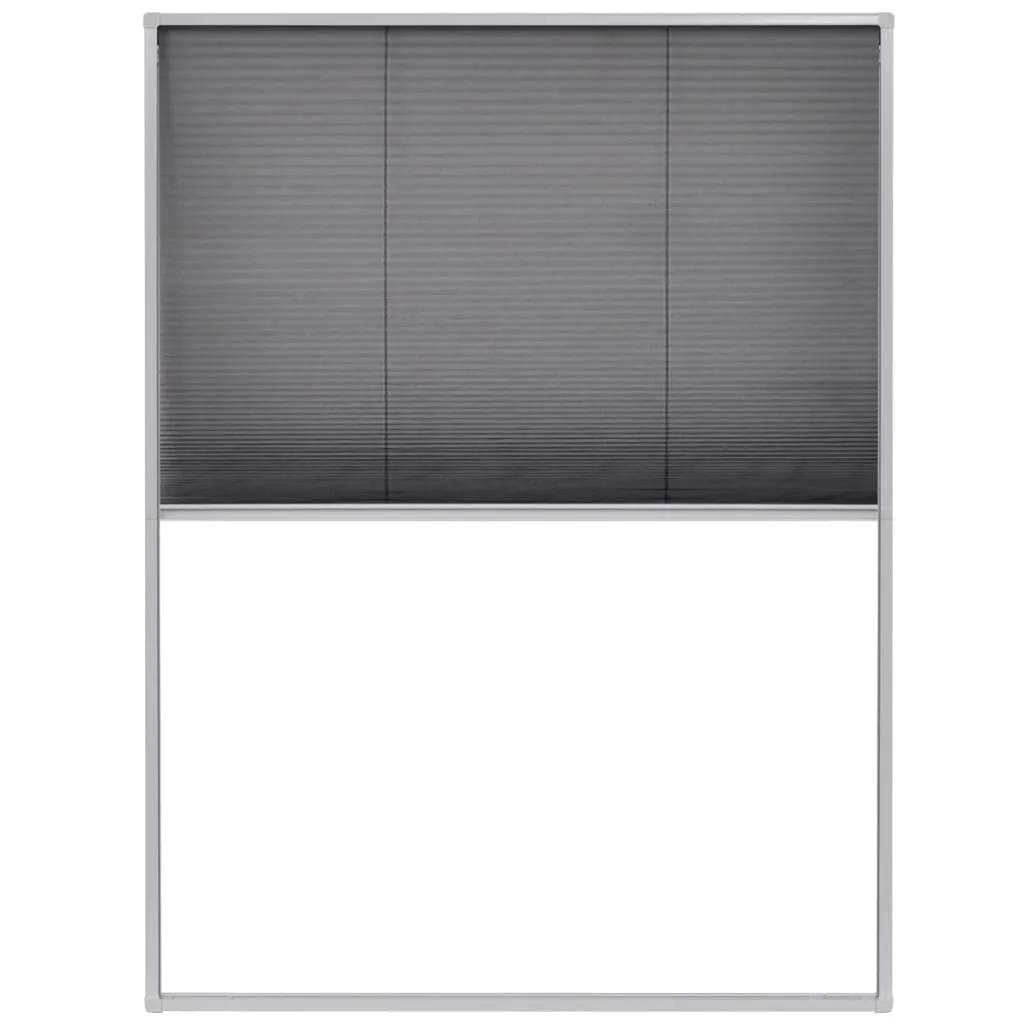 Moustiquaire plissée pour chambre et salon cadre aluminium 60x80 cm