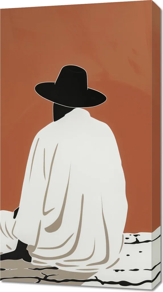 Habillez vos Murs Vides avec l'Image 50x90 cm Pensées Lointaines Chic