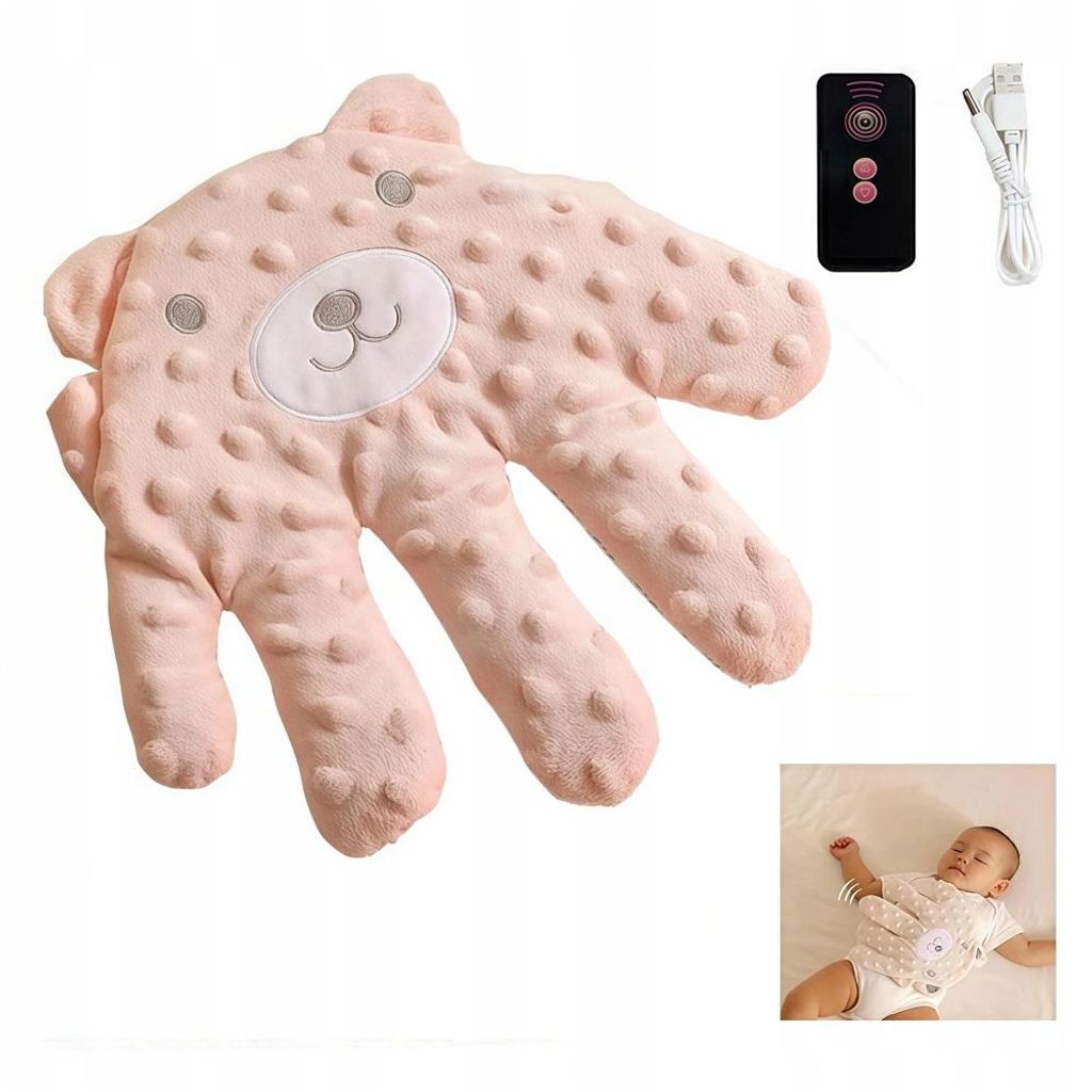 Baby Beruhigungsspielzeug Kuscheltier – Einschlafpuppe mit Klopffunktion Plüsch Tierpuppe für Babys Sleep Buddy Plush Nighttime Relaxation Doll