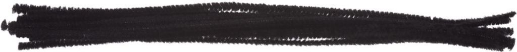 VBS Chenilledraht 10 Stück 5 mm x 30 cm Basteldraht Biegeplüsch Bastelbedarf Schwarz
