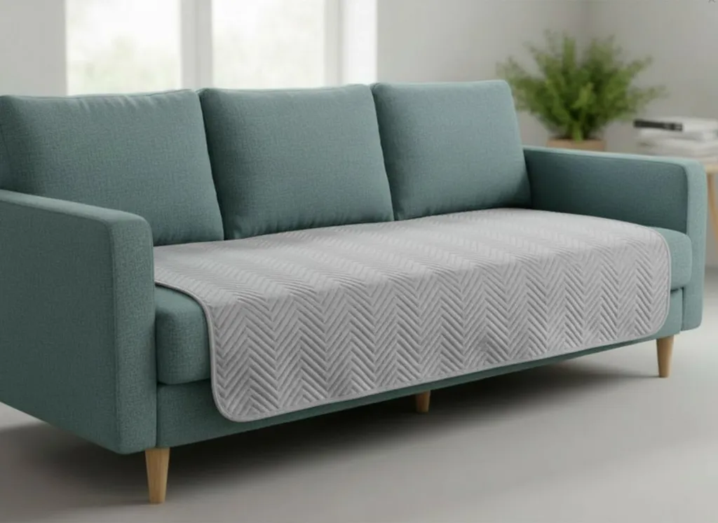 Couvre-lit argenté SOFIA 200x220 cm : boutis matelassé chic et moderne - 4