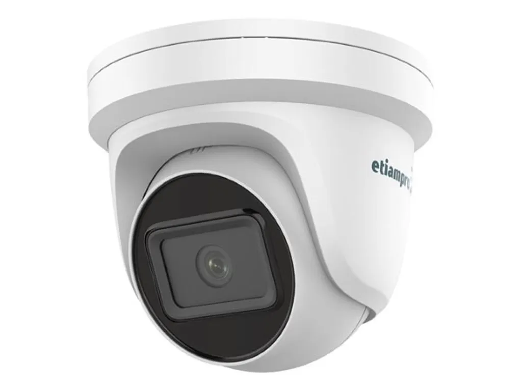 Caméra IP Fixe 4 MP avec Vision Nocturne - Dôme Blanc Haute Résolution