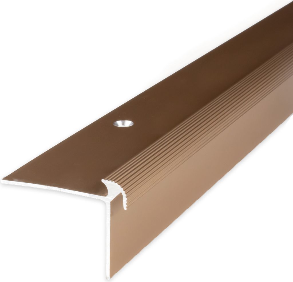 PROVISTON | Treppenkanten- & Winkelprofil | Aluminium | 40 x 30 x 2700 mm | Bronze Hell | Winkel