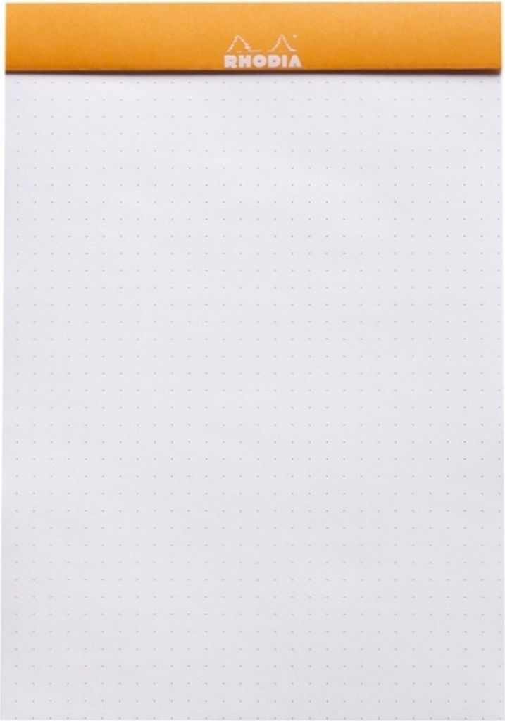 Rhodia 10x dotPad gehefter Block No.16 A5, 80 Bl dot/punktkariert Orange 16558C