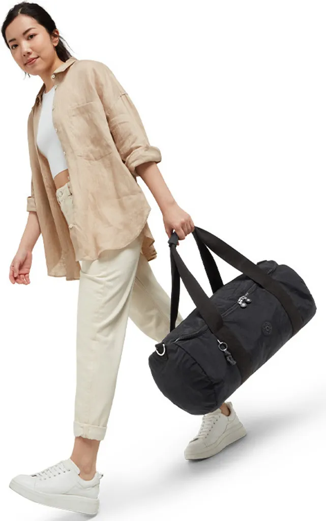 Sac week-end Kipling Argus S nylon noir imperméable léger