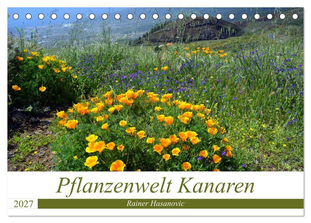 Pflanzenwelt Kanaren (Tischkalender 2027 DIN A5 quer), CALVENDO Monatskalender