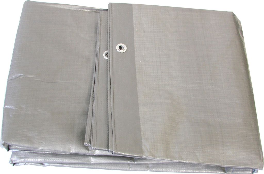 Bauplanen - versch. Stärken und Größen 130gr/m2 Silber 3x5m