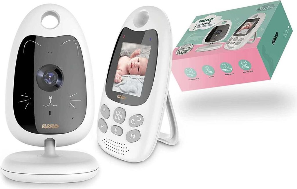 Baby Monitor 2" Videocamera Con Audio Vox Portatile Con Immagine del prodotto 