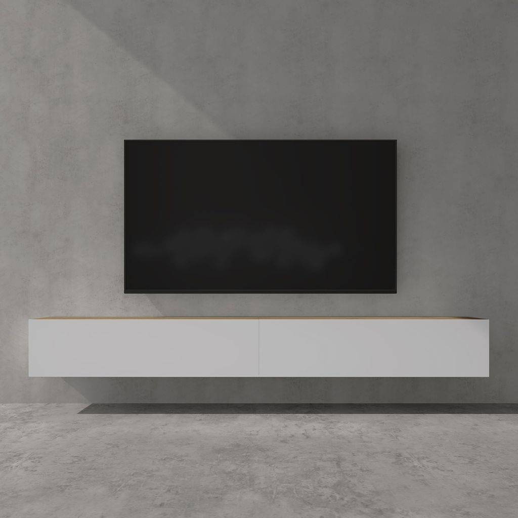 doporro TV Lowboard hängend Fernsehschrank Wohnzimmer | Produktbild 