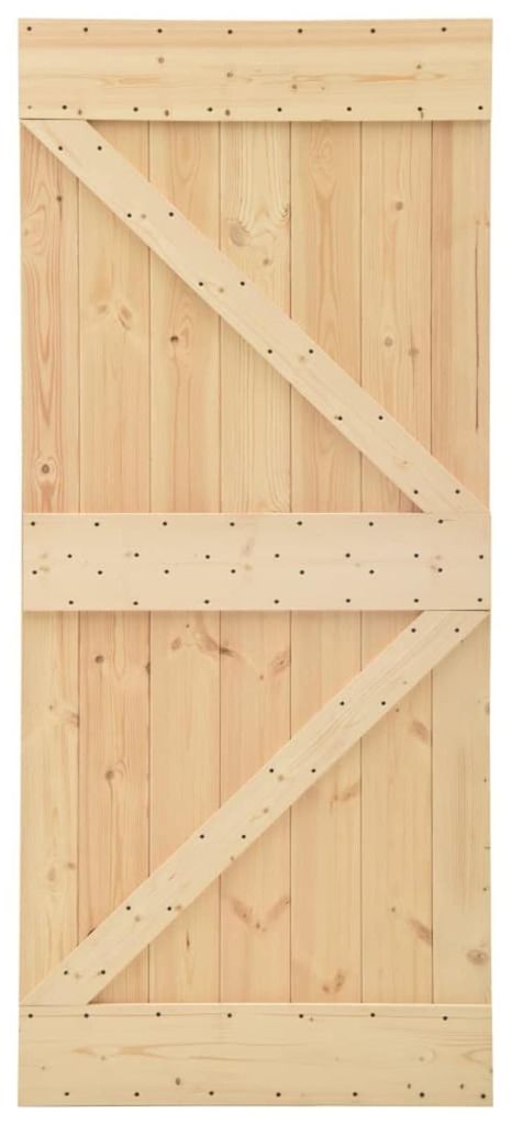 vidaXL Dveře NARVIK přírodní 80 x 210 cm z masivního Obrázek produktu 