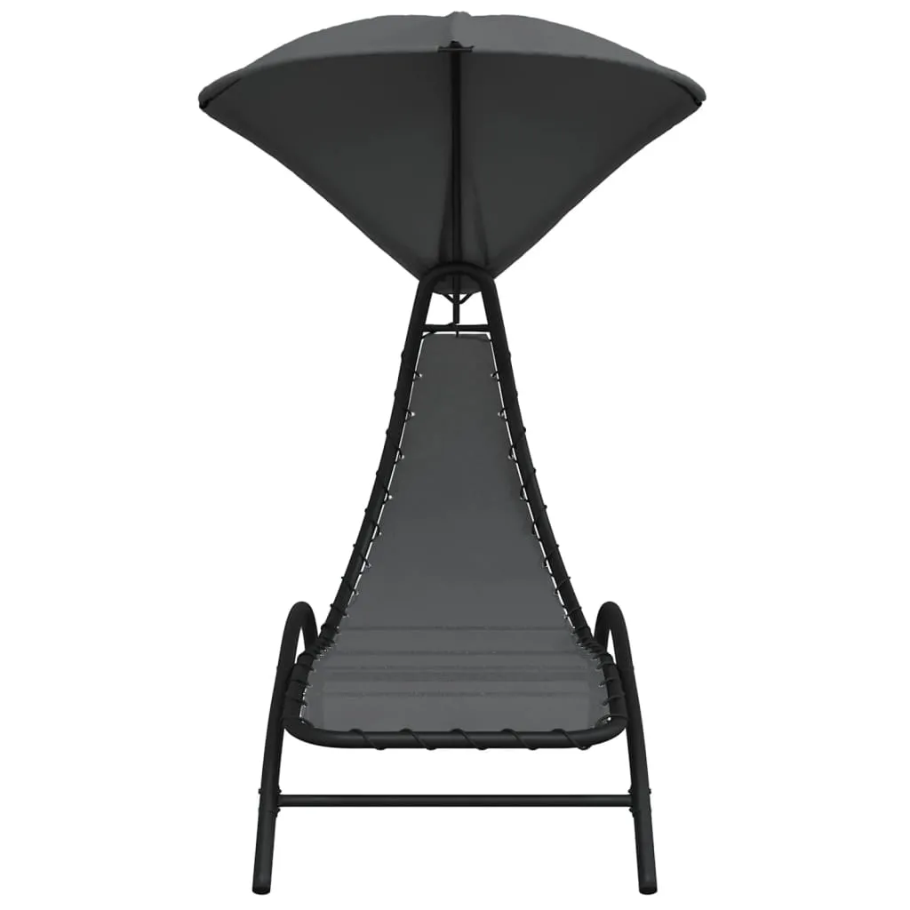 vidaXL Lettino Tettuccio 167x80x195 cm | Struttura Acciaio Alta Resistenza - 4