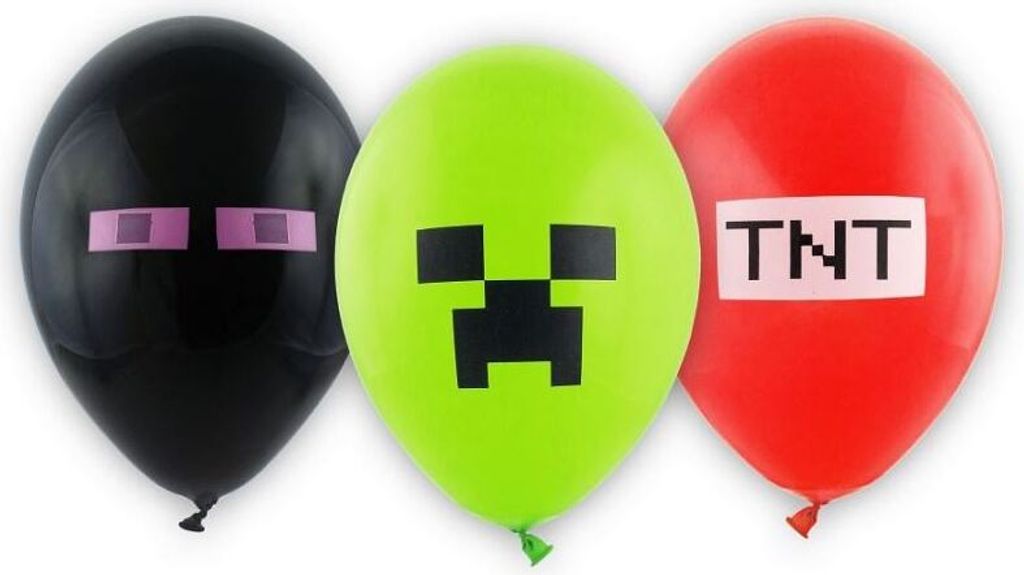 Premium Luftballons Pixels Blöcke 30cm 6Stk Produktbild 