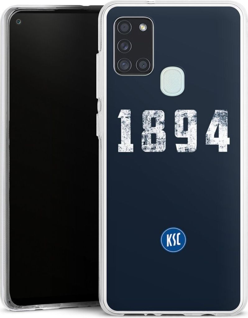 DeinDesign Handyhülle für Samsung Galaxy A21s Silikon Hülle Case Smartphone Schutzhülle Bundesliga KSC Karlsruher SC