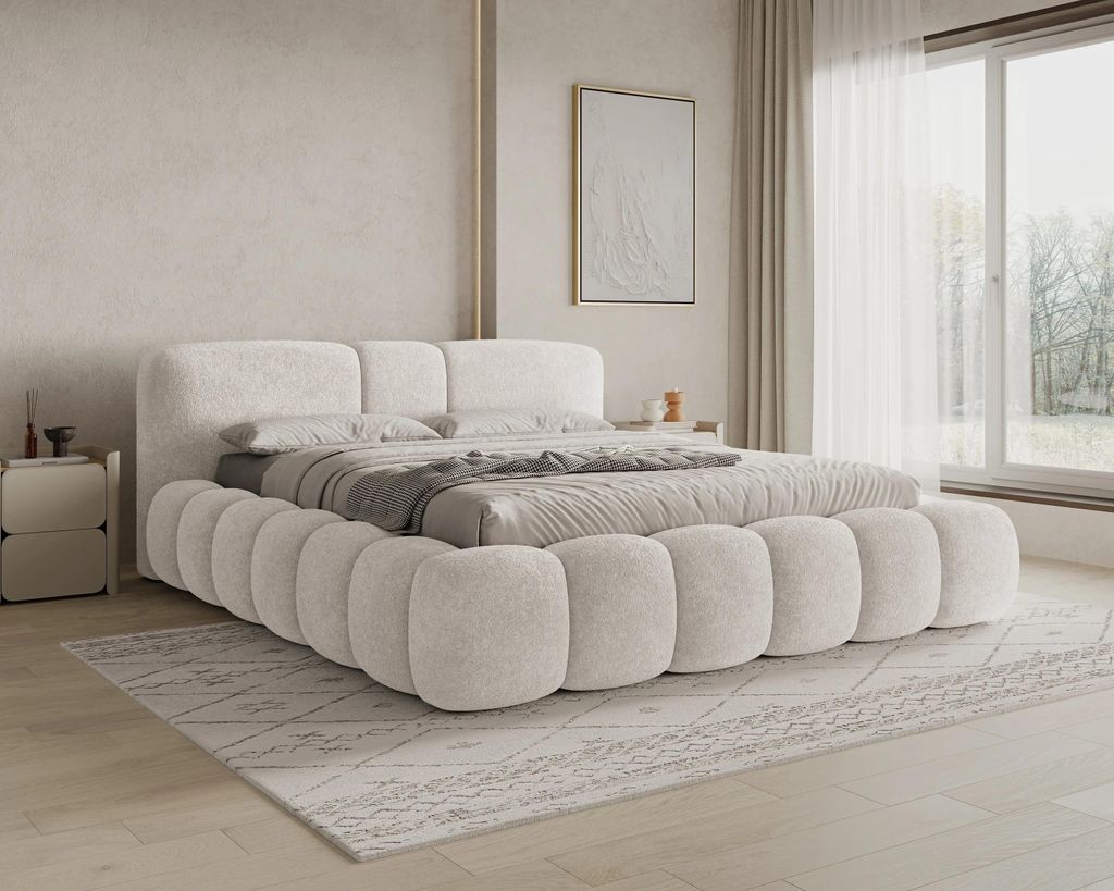 Chilly Möbel Design Bett Bianco - Komfort Polsterbett mit Produktbild 