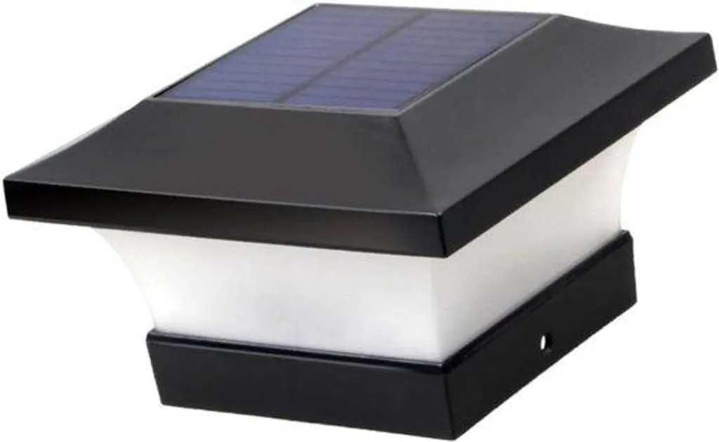 Éclairage solaire pour poteaux et clôtures idéal en jardin extérieur
