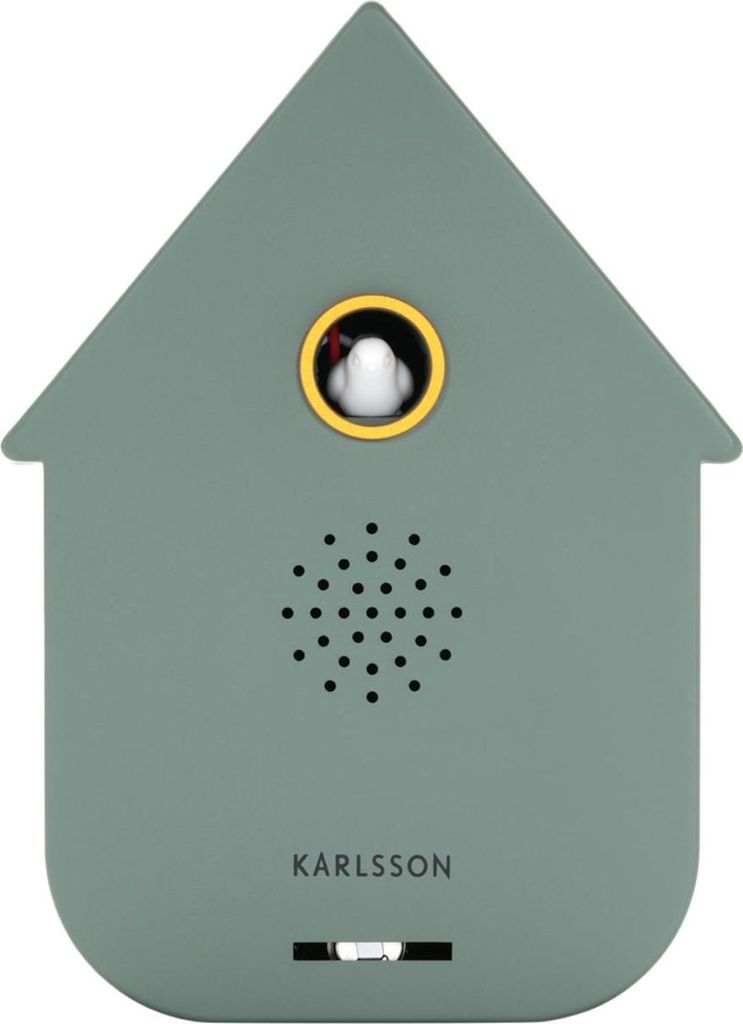 Karlsson - Ornament Sound Box Modern Cuckoo - Grün - 12x7.5x11.5cm