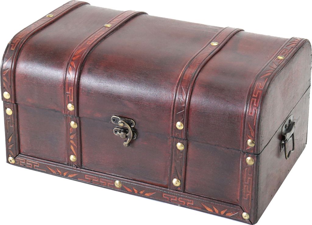 HMF 6406-130 Schatztruhe aus Holz, Portugal, 30 cm Produktbild 