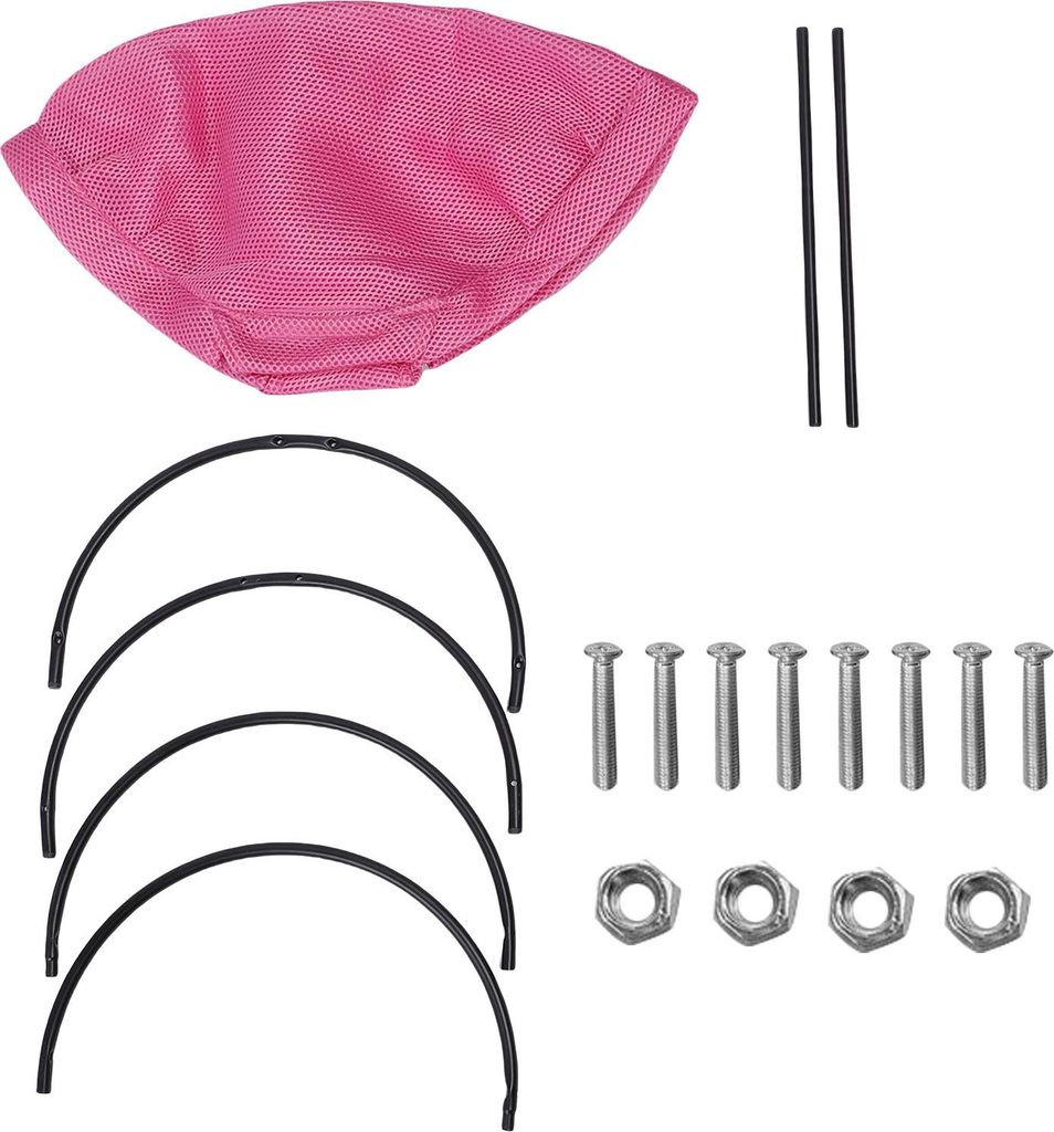 Erhöhtes Katzenhängemattenbett atmungsaktives Netz abnehmbar waschbarer stabiler Konstruktion Haustierhöhle für Innenkitty Pink