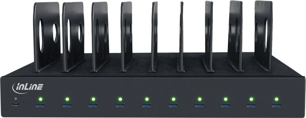 Station d'alimentation multiport InLine 1000W 10x USB-C PD 3.0 et QC 5.0 - 4