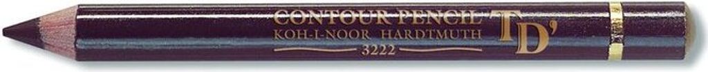 KOH Konturenstifte m Kappe braun Strichfarbe braun 12er