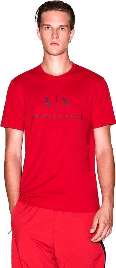 Armani Exchange 8nztcj_z8h4z Kurzarm-t-shirt Rot S Mann Rot S