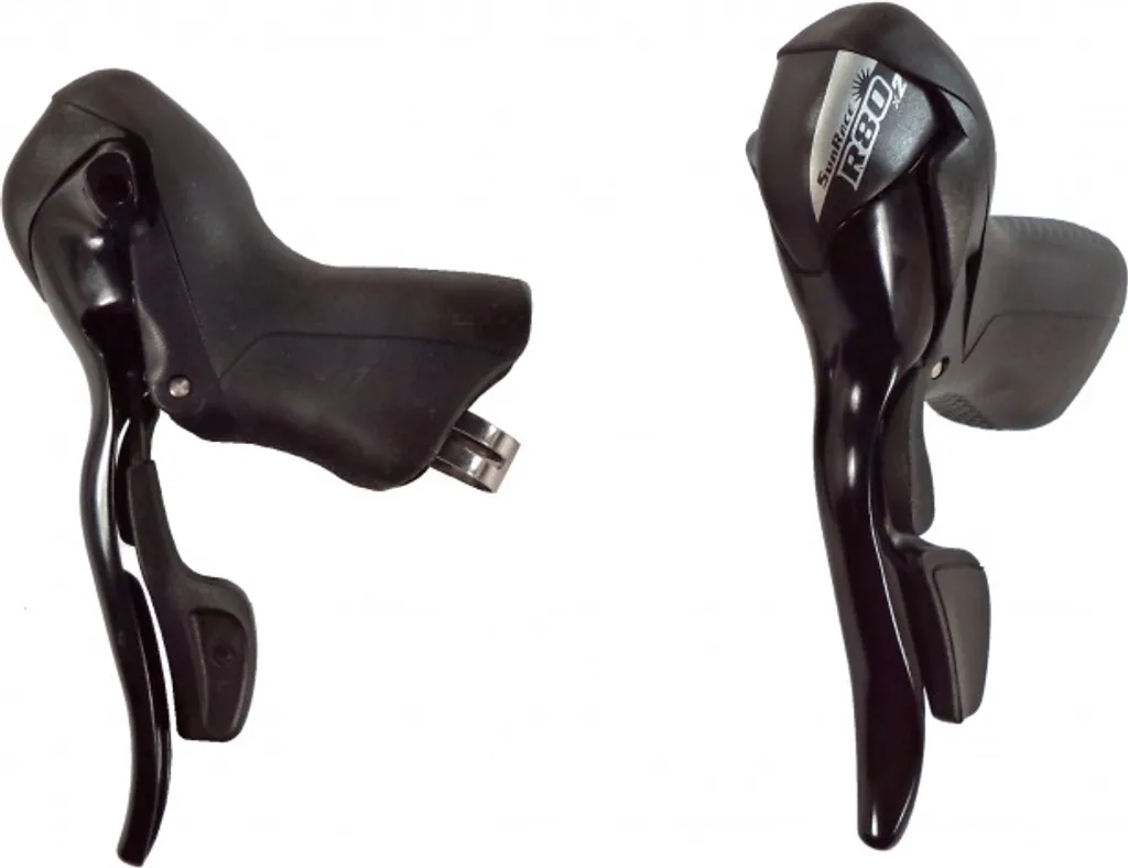 Paire de Leviers de Commande Vitesse et Frein 2x8V SunRace ST-R80 Noirs