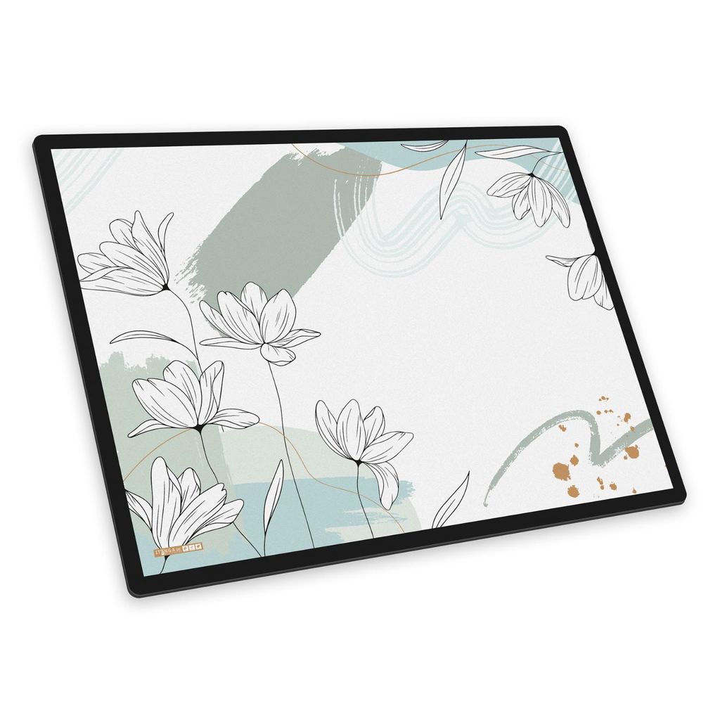 itenga Schreibunterlage Motiv Blumenmuster Mint