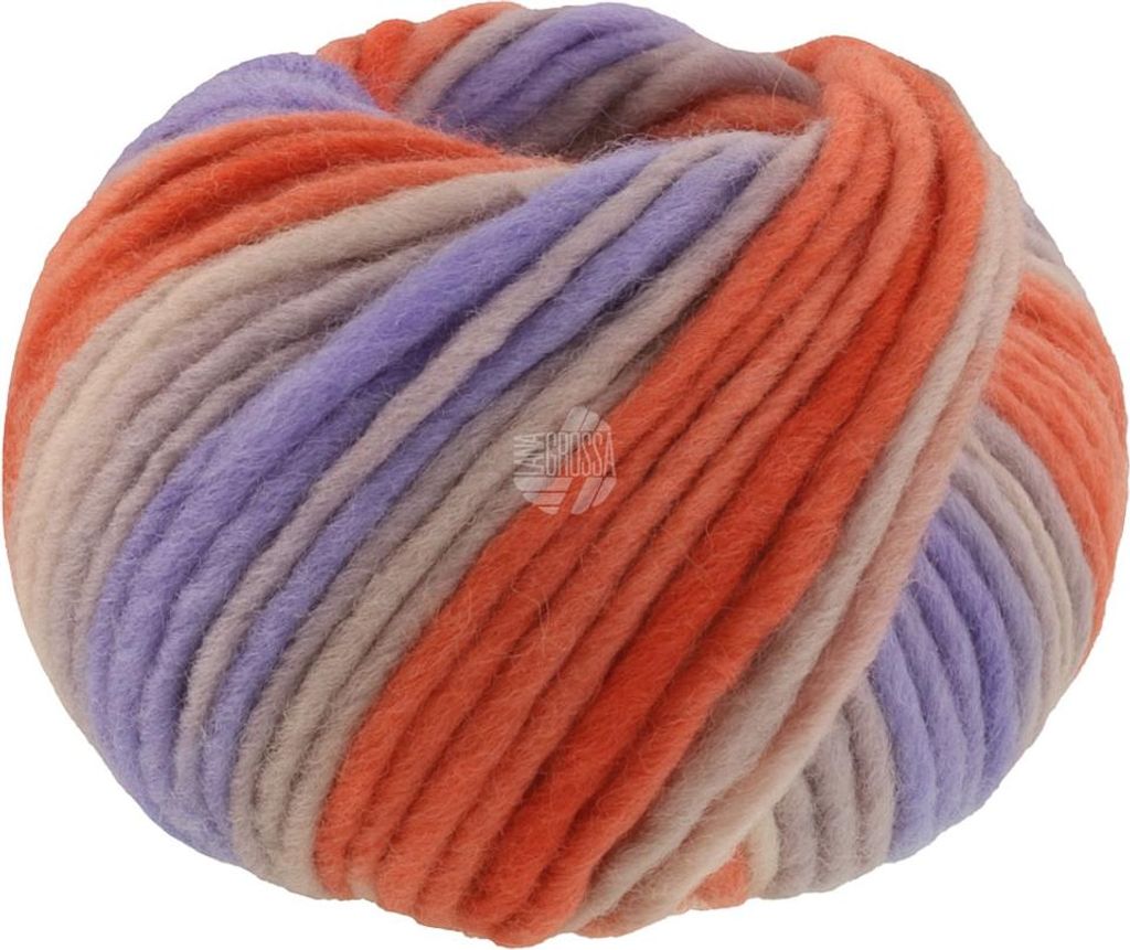 Lana Grossa - Feltro Print 1310 rost rosabeige blaulila