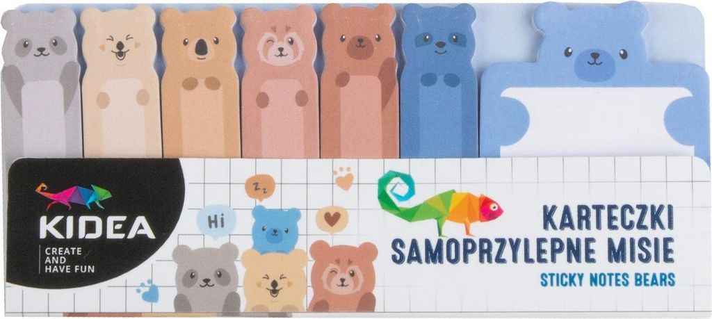 Haftnotizen + Notizblock Teddybären Kidea
