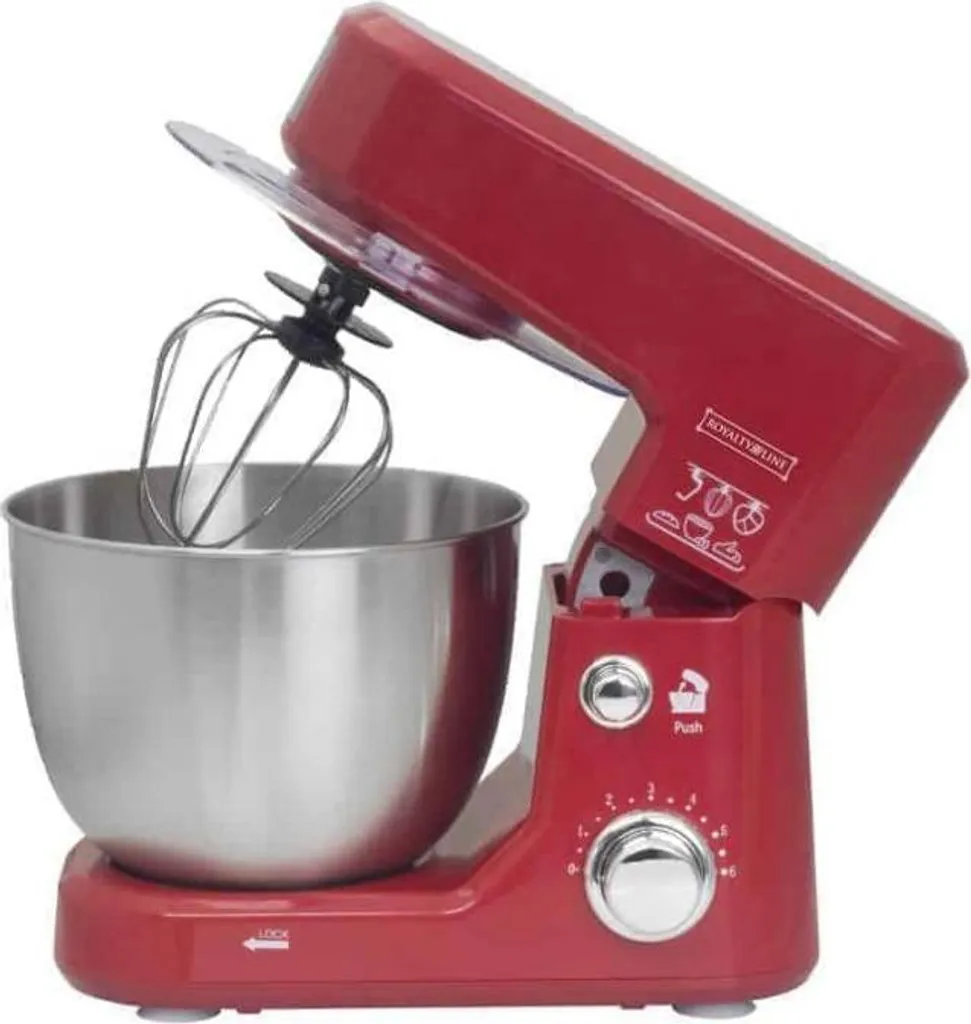 Robot pétrin multifonction pour pain et pâtisserie 1000W Rouge Inox