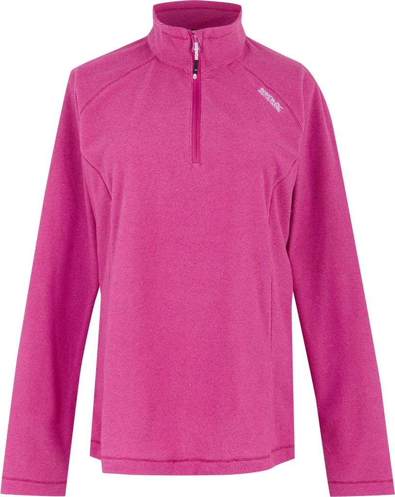 Regatta Great Outdoors Damen Fleece-Top Montes mit 1/4-Reißverschluss RG1953 (36 DE) (Himbeere)