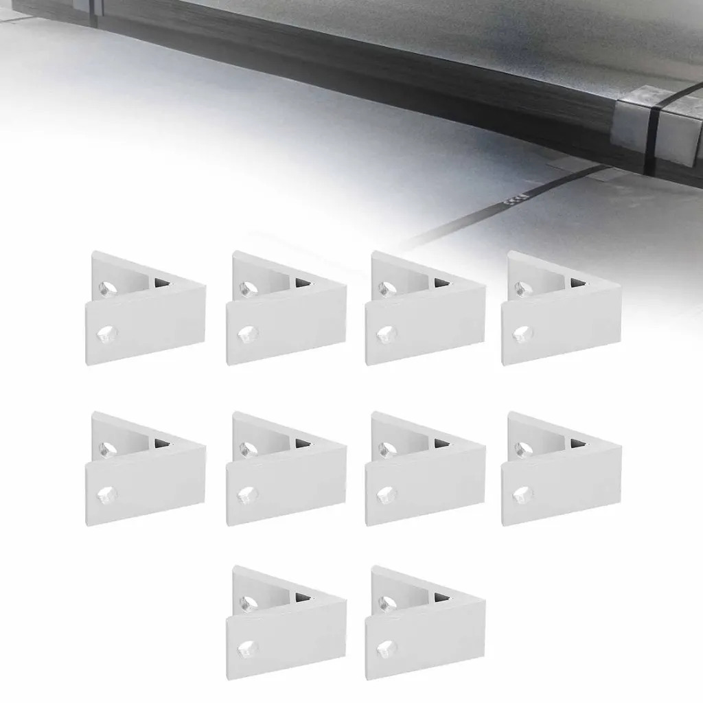 10 Équerres d'angle en aluminium pour profilés 2030404550604040-45° - 9