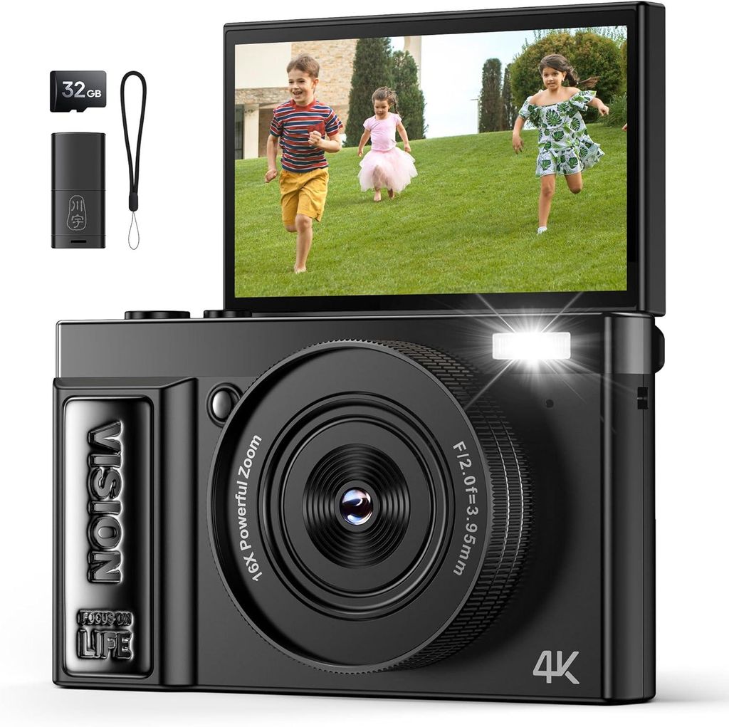 Digitalkamera, Fotokamera, 4K 64MP Kamera, Kompaktkamera, Produktbild 